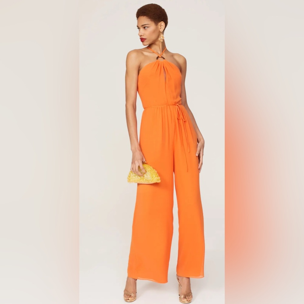 TOCCIN X Rent The Runway Orange Jumpsuit Size 0